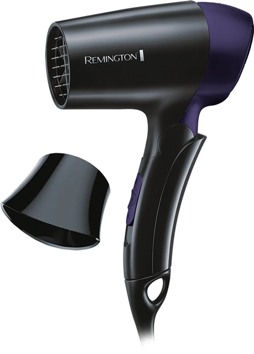 Remington D2400 Inklapbare Reishaardroger 1400W - Zwart/Paars