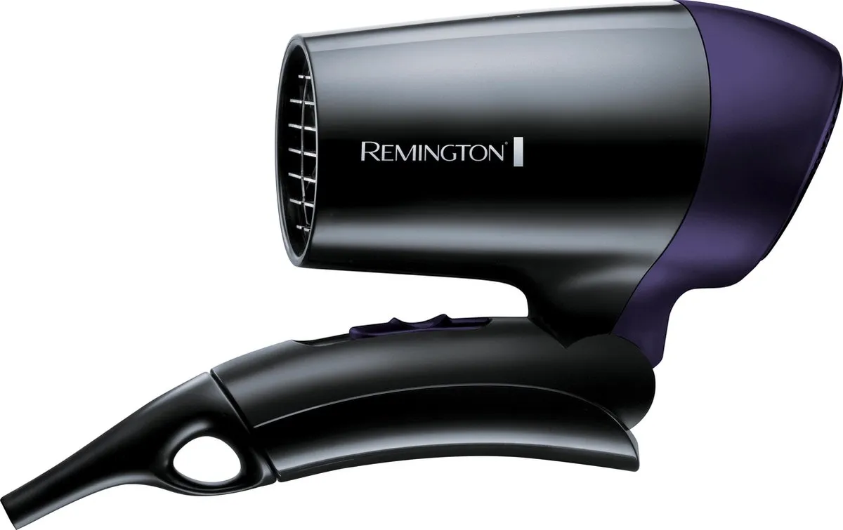 Remington D2400 Inklapbare Reishaardroger 1400W - Zwart/Paars