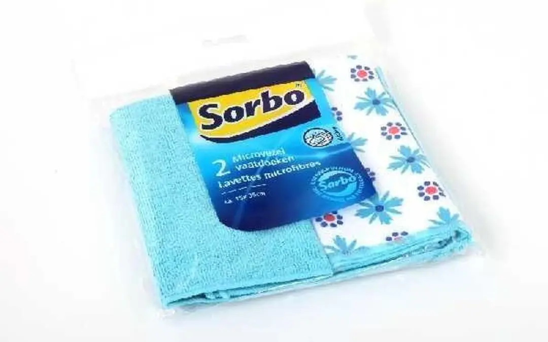 Sorbo Microvezeldoekjes 35x35cm - 2 Stuks - Blauw