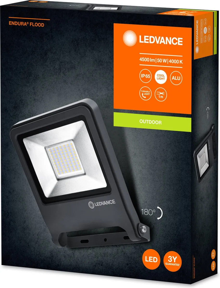 LEDVANCE ENDURA FLOOD Schijnwerper - Koel wit - IP65 - Aluminium