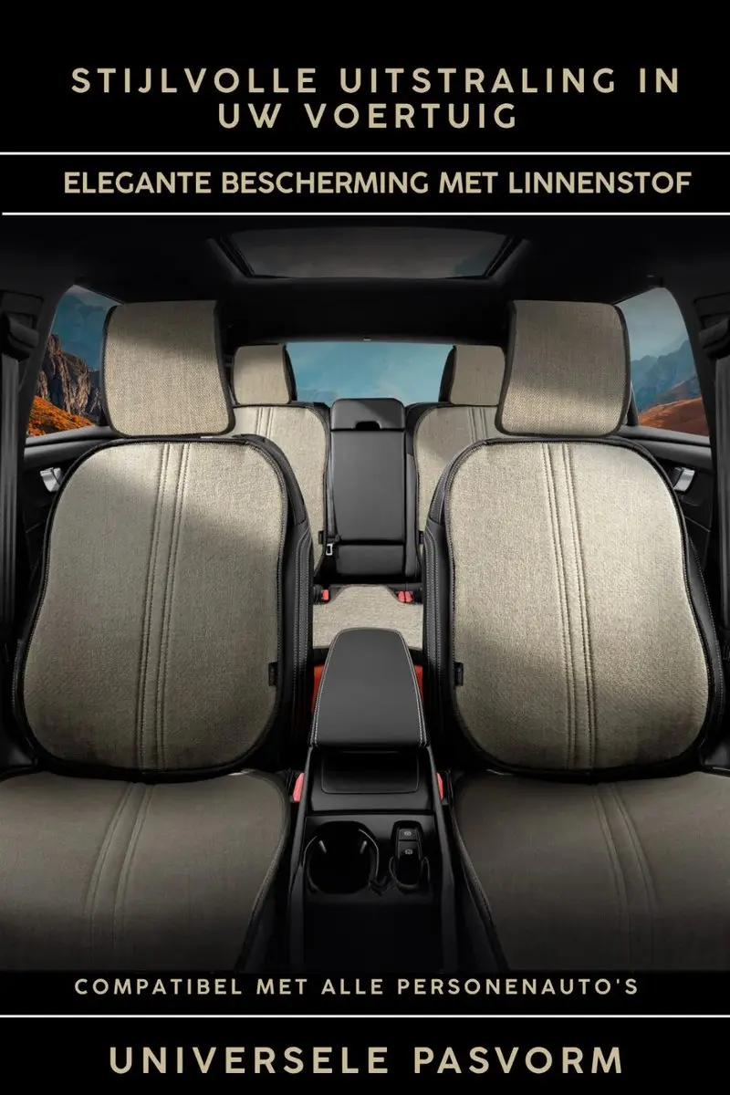 Panda Universele Autostoelhoezen Beige - Airbagcompatibel