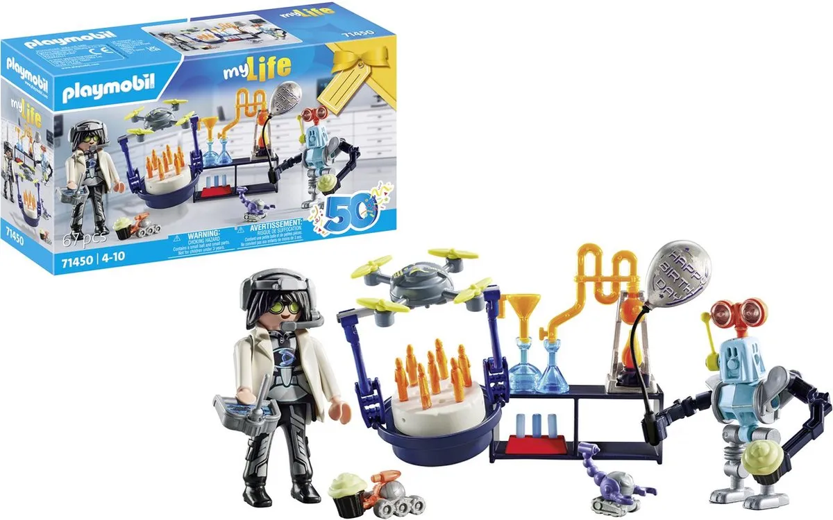 Playmobil Onderzoekers met Robots 71450 - Multicolor - afbeelding 6 van 6