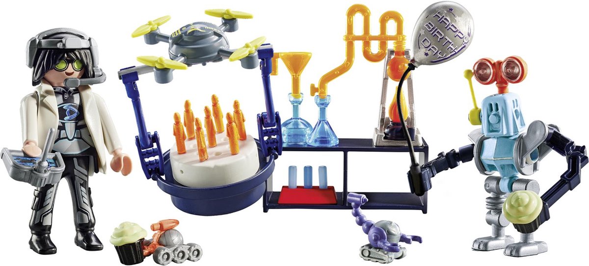 PLAYMOBIL Gift Set Onderzoekers met robots - 71450