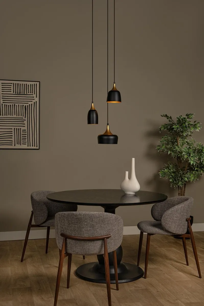 Lucide Chayanne Hanglamp Ø30cm - 8xE14 - Zwart