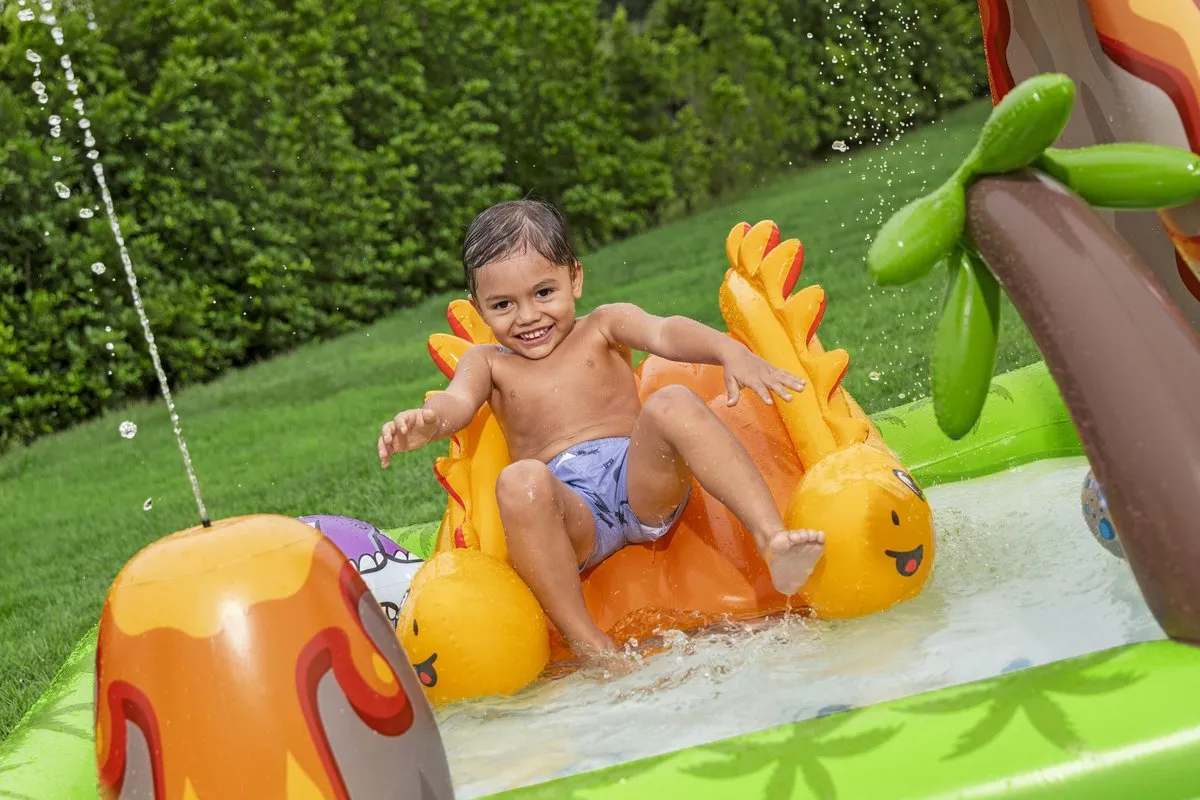 Bestway Volcano Springs 53172 Opblaasbaar Waterspeelcentrum - 262x188x102cm - Multicolor