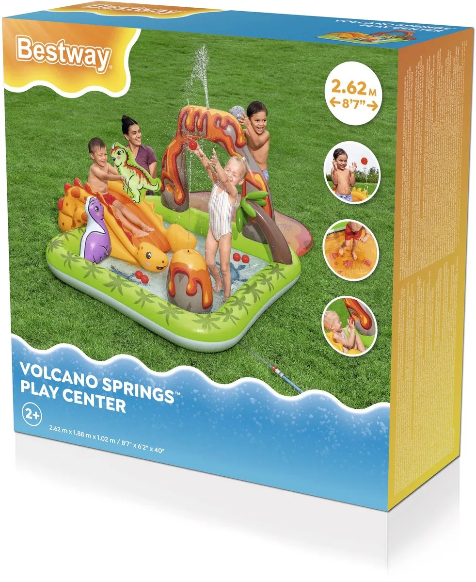 Bestway Volcano Springs 53172 Opblaasbaar Waterspeelcentrum - 262x188x102cm - Multicolor