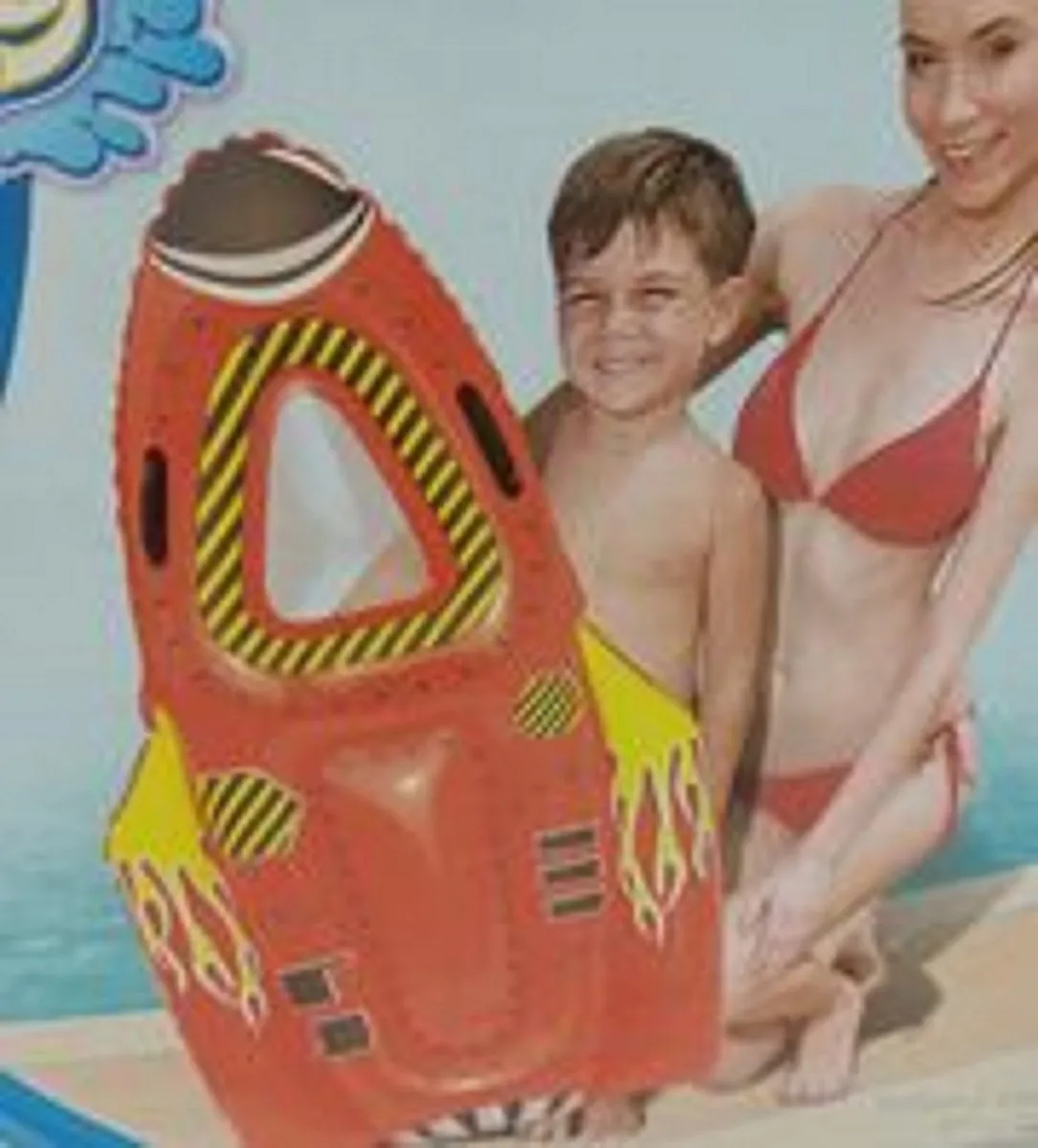 Bestway Opblaasbare Raket Space Rider - Grijs/Rood