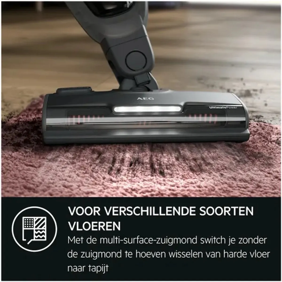 AEG AS52CB18DB Steelstofzuiger - Donkerblauw/Zwart