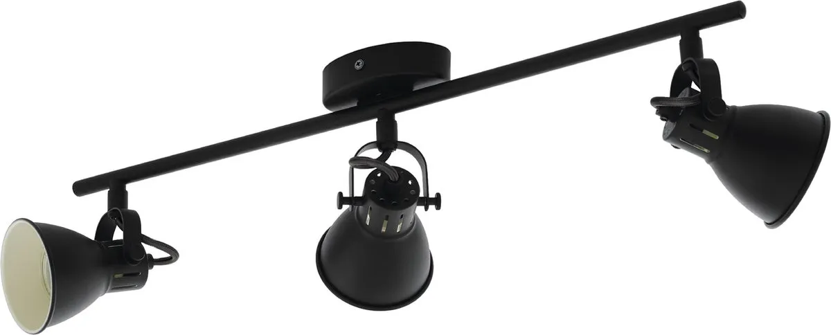 Eglo Seras 2 Spot - 3x GU10 - 59,5 cm - Zwart