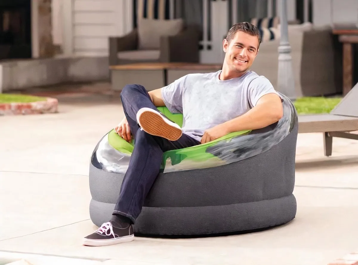 Intex Empire Chair 66581NP - Ø56cm - Grijs/ Groen