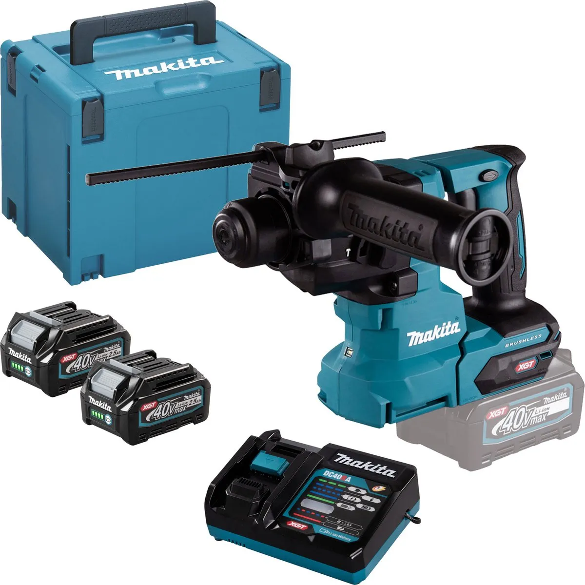 Makita HR010GD201 Accu Combihamer SDS-Plus - 40V - 20mm Beton