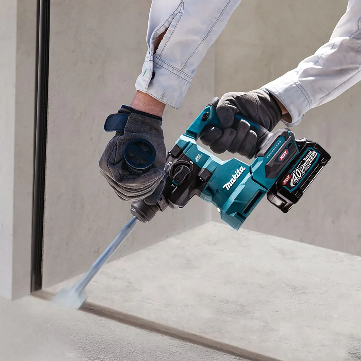 Makita HR010GD201 Accu Combihamer SDS-Plus - 40V - 20mm Beton