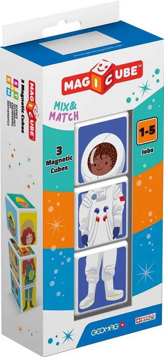 Geomag Magicube 3-delig Magnetische Blokken - Multicolor