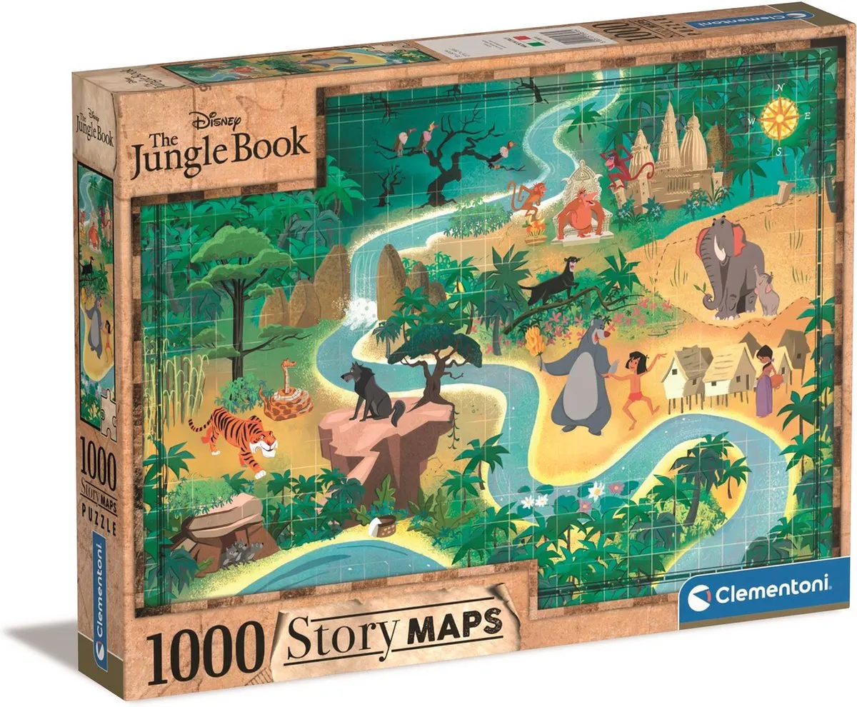 Clementoni Disney Jungle Boek Puzzel 1000 Stukjes