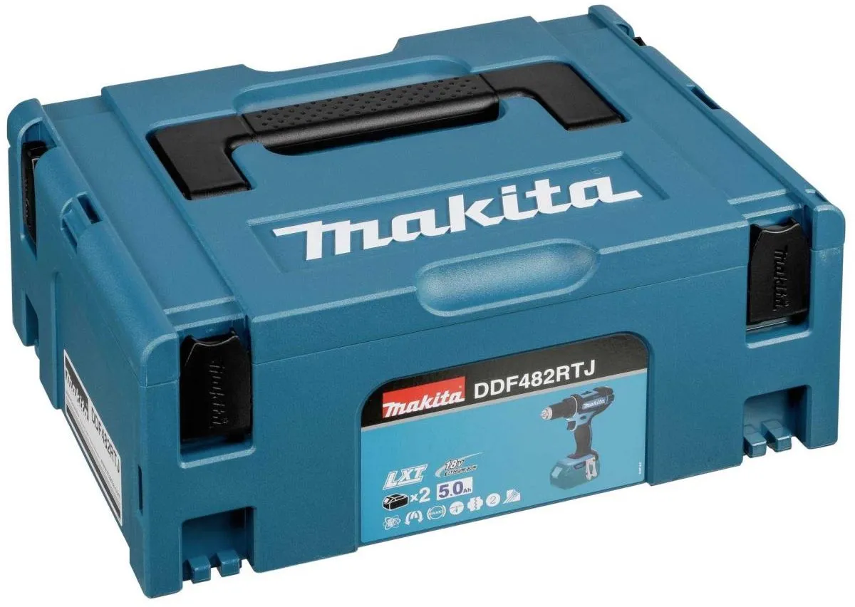 Makita DDF482RTJ Boor-/Schroefmachine Set 18V - 2x 5.0Ah