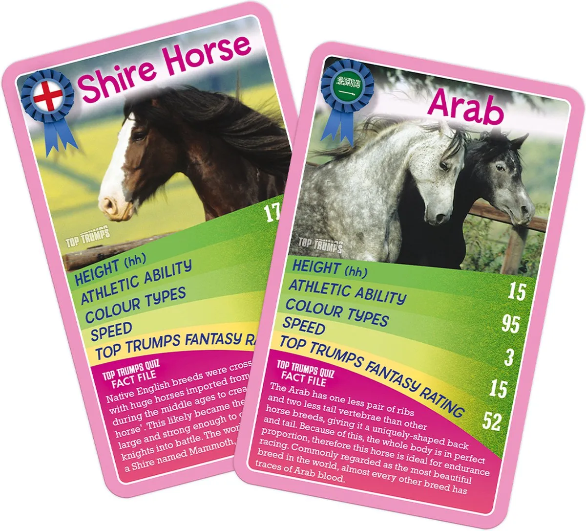 Winning Moves Horses, Ponies and Unicorns - Kaartspel - Top Trumps - Engels