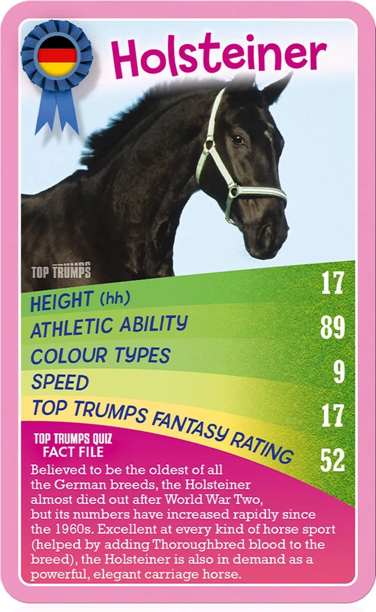 Winning Moves Horses, Ponies and Unicorns - Kaartspel - Top Trumps - Engels
