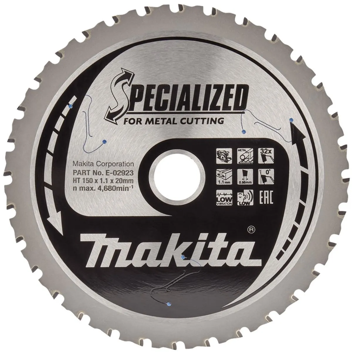 Makita E-02939 Cirkelzaagblad Staal 150mm