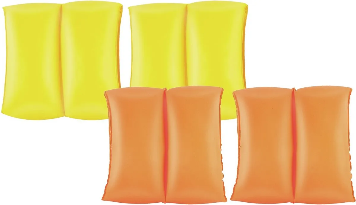 Bestway Watervleugels 20x20cm - 2x Sets - Groen/Geel - afbeelding 2 van 6
