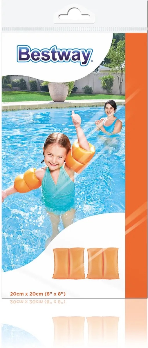 Bestway Watervleugels 20x20cm - 2x Sets - Groen/Geel - afbeelding 3 van 6
