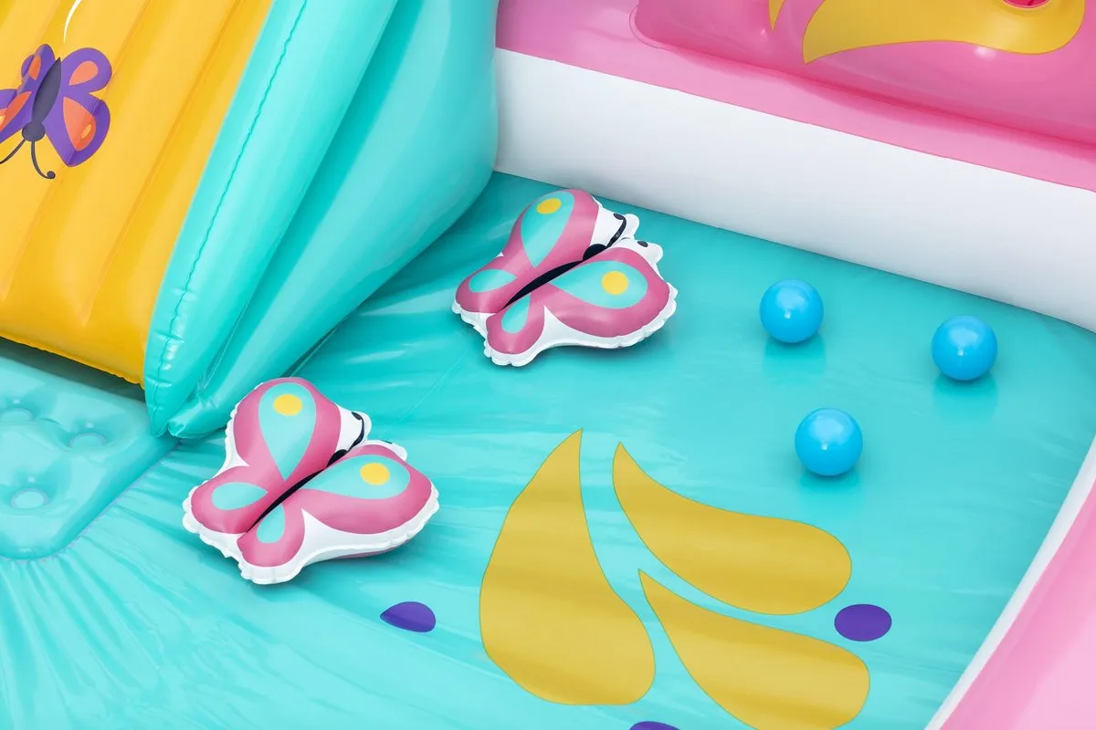 Bestway Butterfly Wonder Opblaasbaar Waterspeelcentrum 180cm - Roze/Multicolor - afbeelding 6 van 6