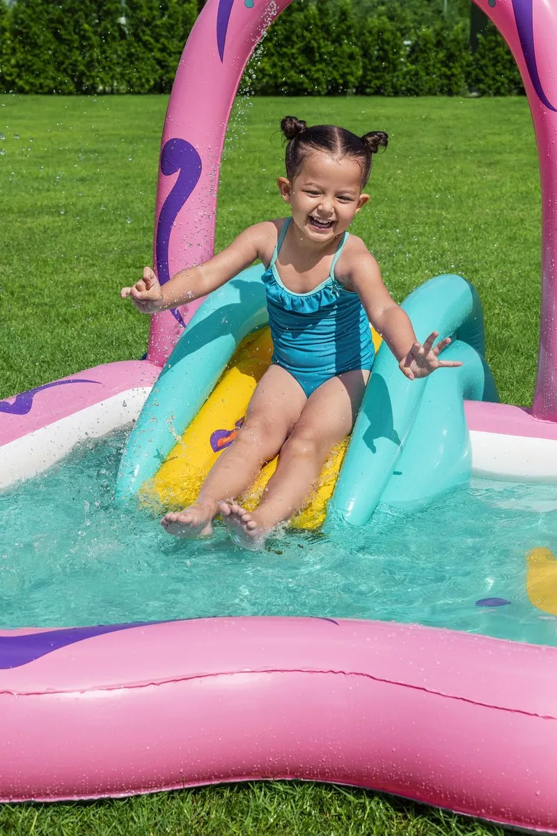 Bestway Butterfly Wonder Opblaasbaar Waterspeelcentrum 180cm - Roze/Multicolor - afbeelding 3 van 6