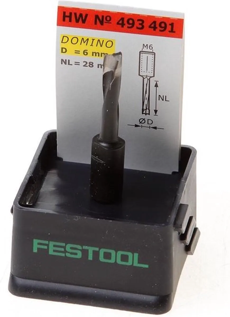 Festool Domino Frees D6-Nl28 Hw-Df500 Stuk