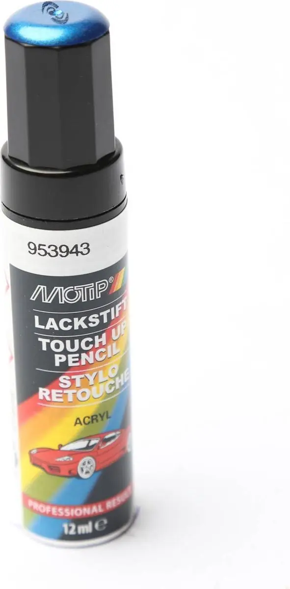 Motip 953943 Auto Lakstift Blauw Metallic 12ml