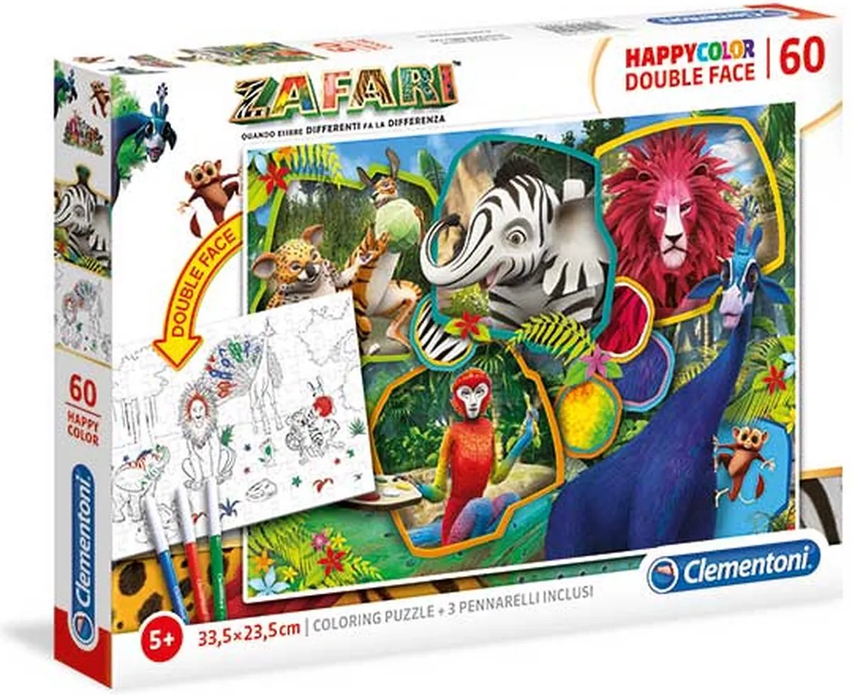 Clementoni Safari Puzzel 104 Stuks