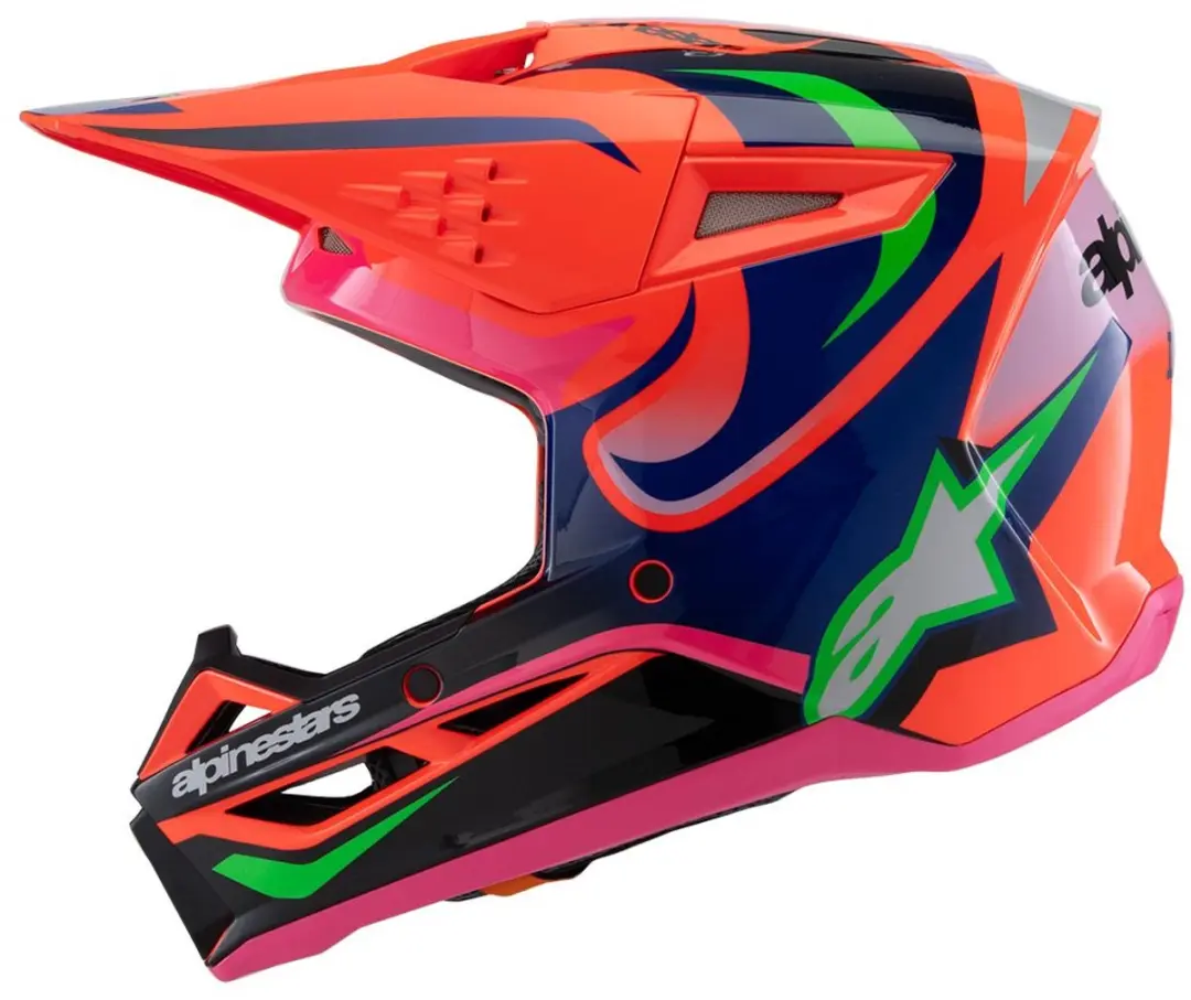 Alpinestars S-M3 Youth Deegan Helm - Maat M - Oranje