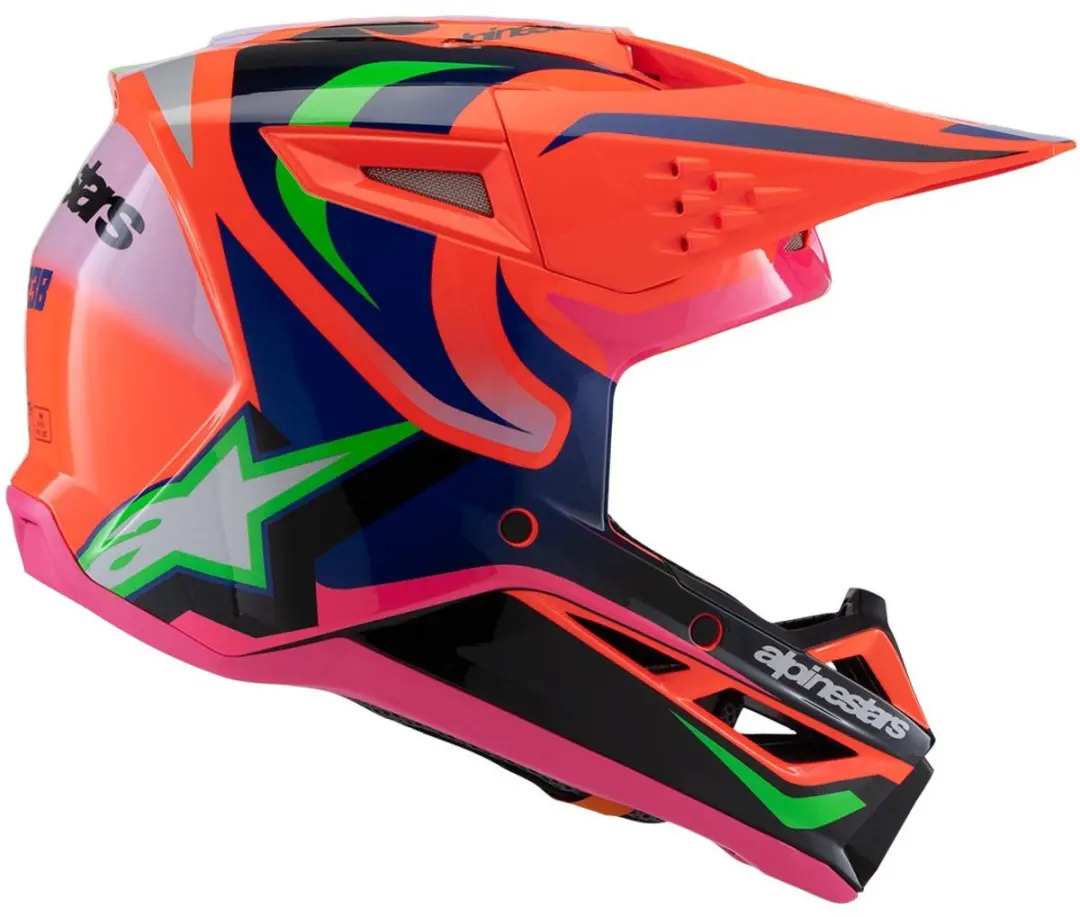 Alpinestars S-M3 Youth Deegan Helm - Maat M - Oranje