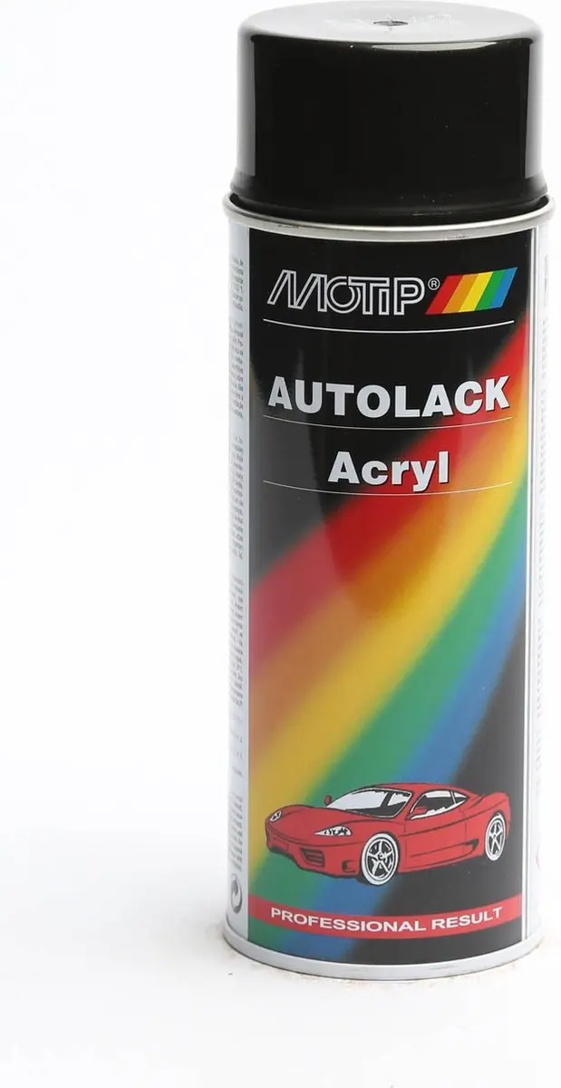 Motip Autolak Spuitbus Zwart 400ml