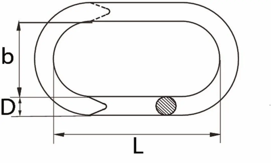Dulimex Noodschakel 4mm Verzinkt - 10 Stuks