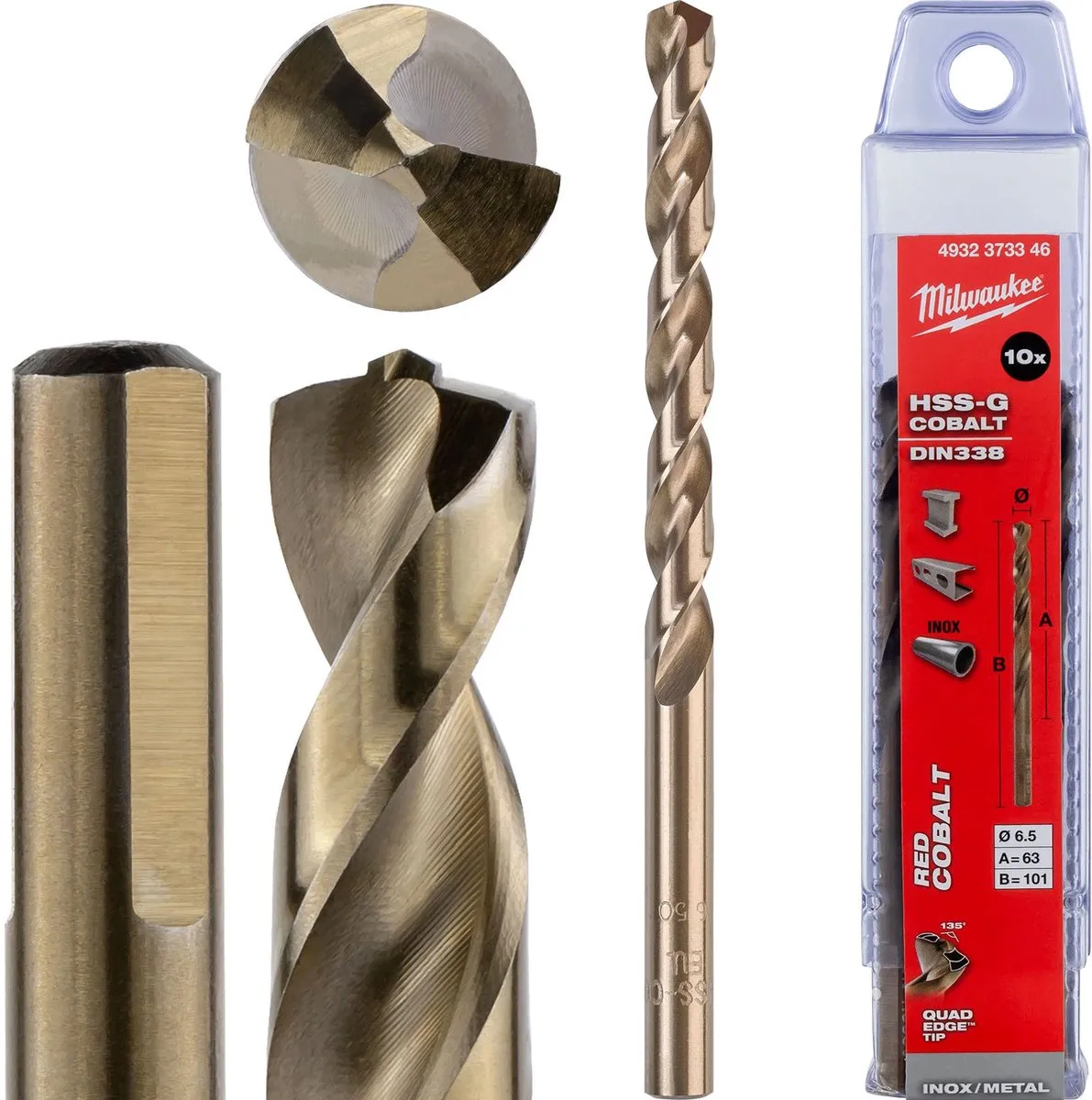 Milwaukee Metaalboren HSS-G Cobalt 6,5mm