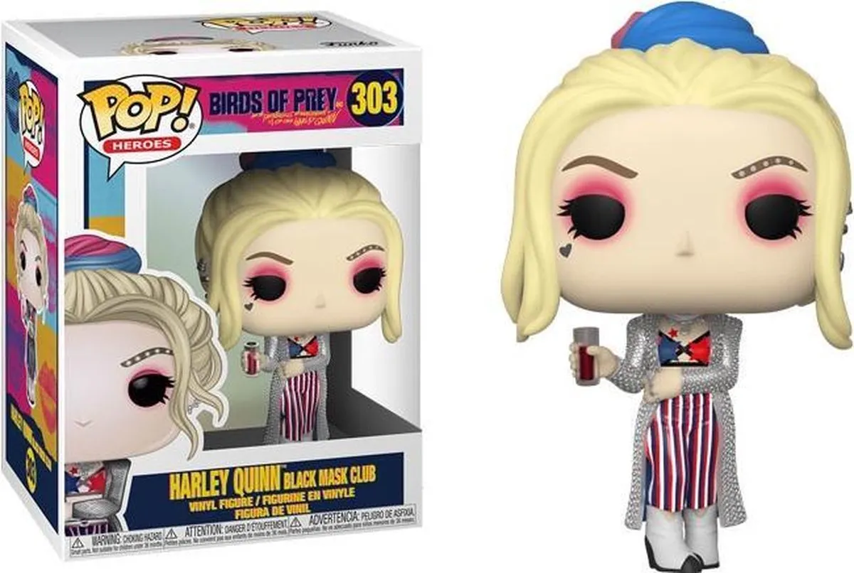Funko Pop! DC Birds of Prey Harley Quinn Black Mask Club FUN44369 - afbeelding 3 van 4