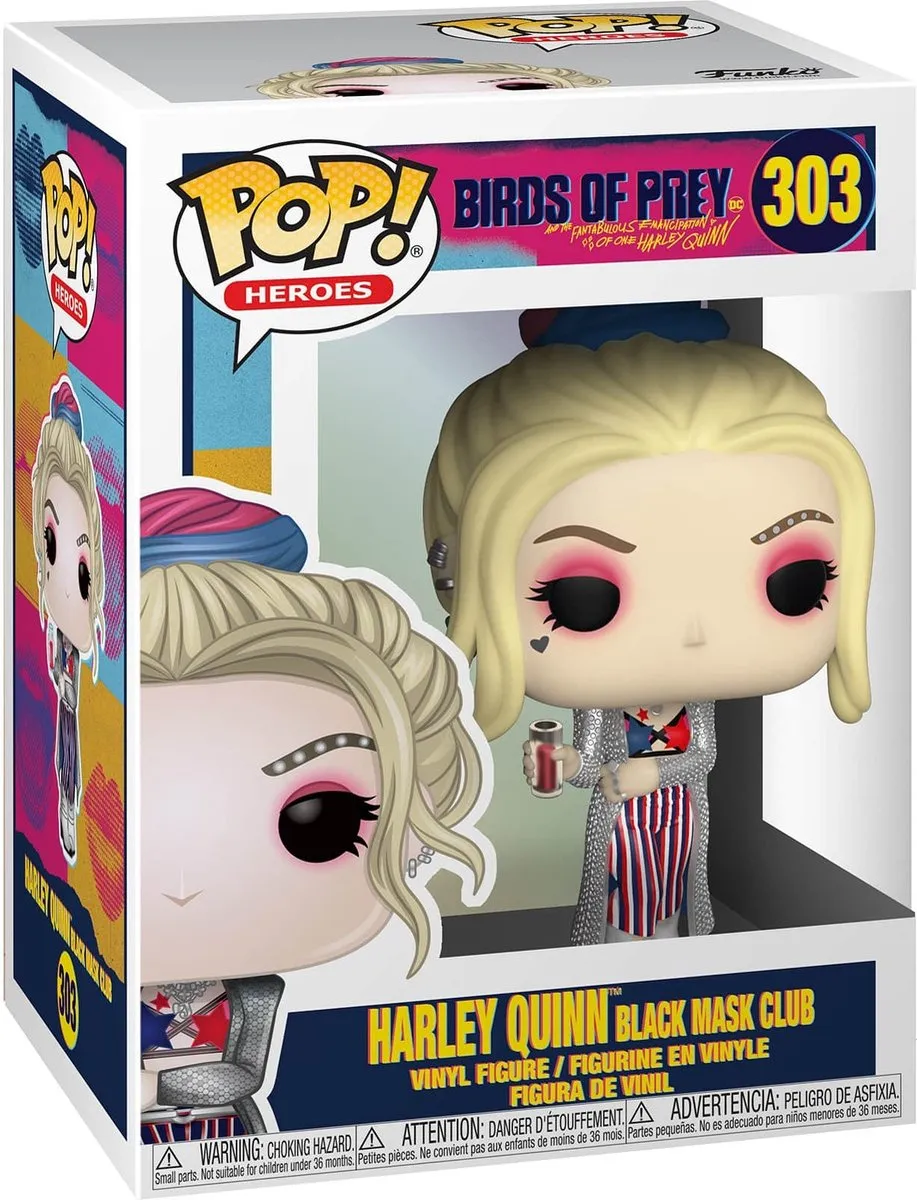 Funko Pop! DC Birds of Prey Harley Quinn Black Mask Club FUN44369 - afbeelding 2 van 4