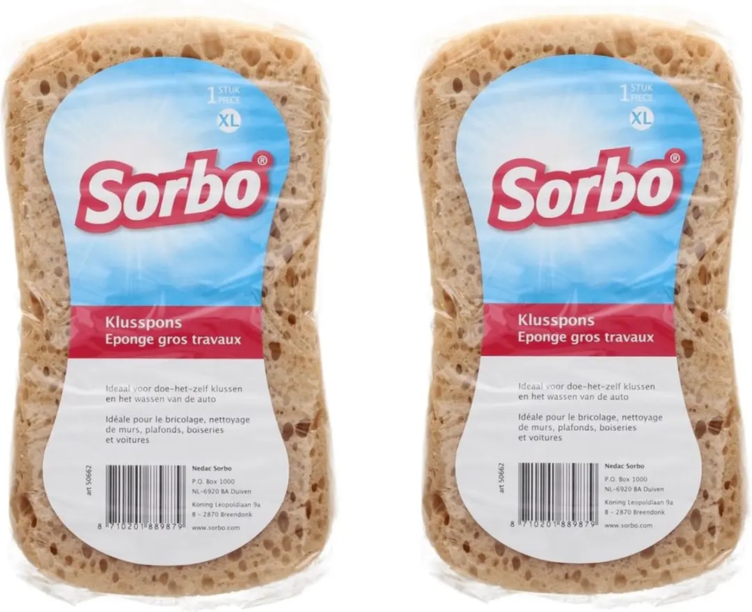 Sorbo Grote Schoonmaakspons 20x11cm