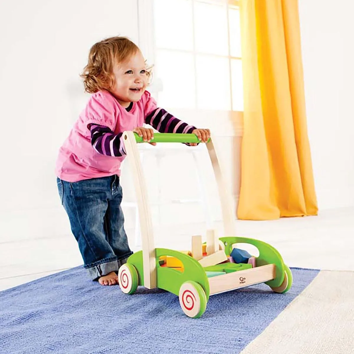 Hape Bau-Wagen 3 Wielen - Veelkleurig