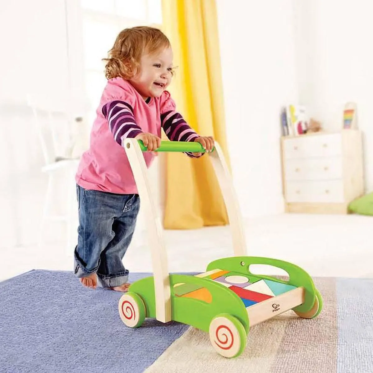 Hape Bau-Wagen 3 Wielen - Veelkleurig