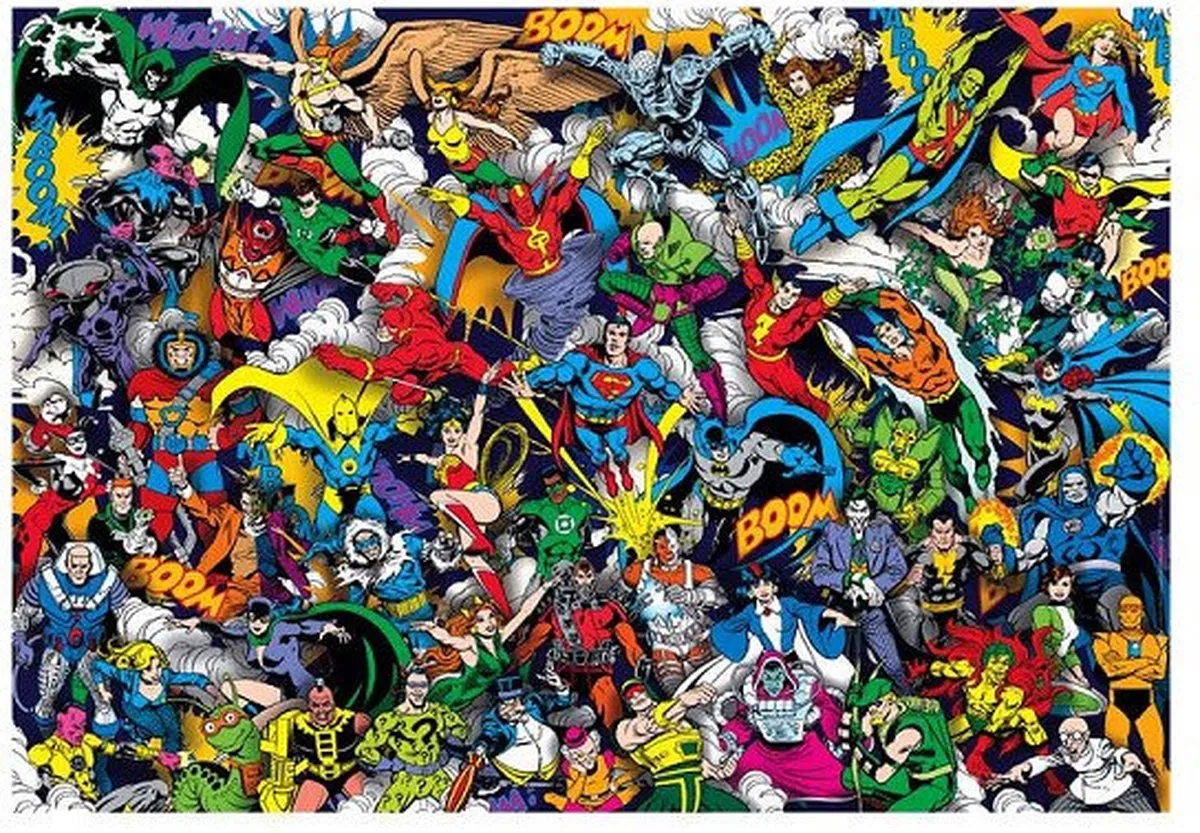 Clementoni DC Comics Justice League Puzzel 1000 Stuks - Multicolor