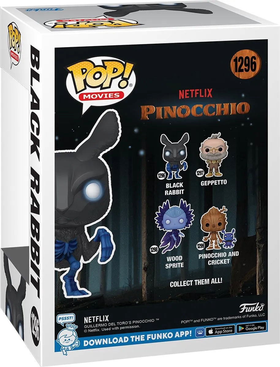 Funko POP! Pinocchio Black Rabbit Disney Verzamelfiguur 9cm - Multicolours