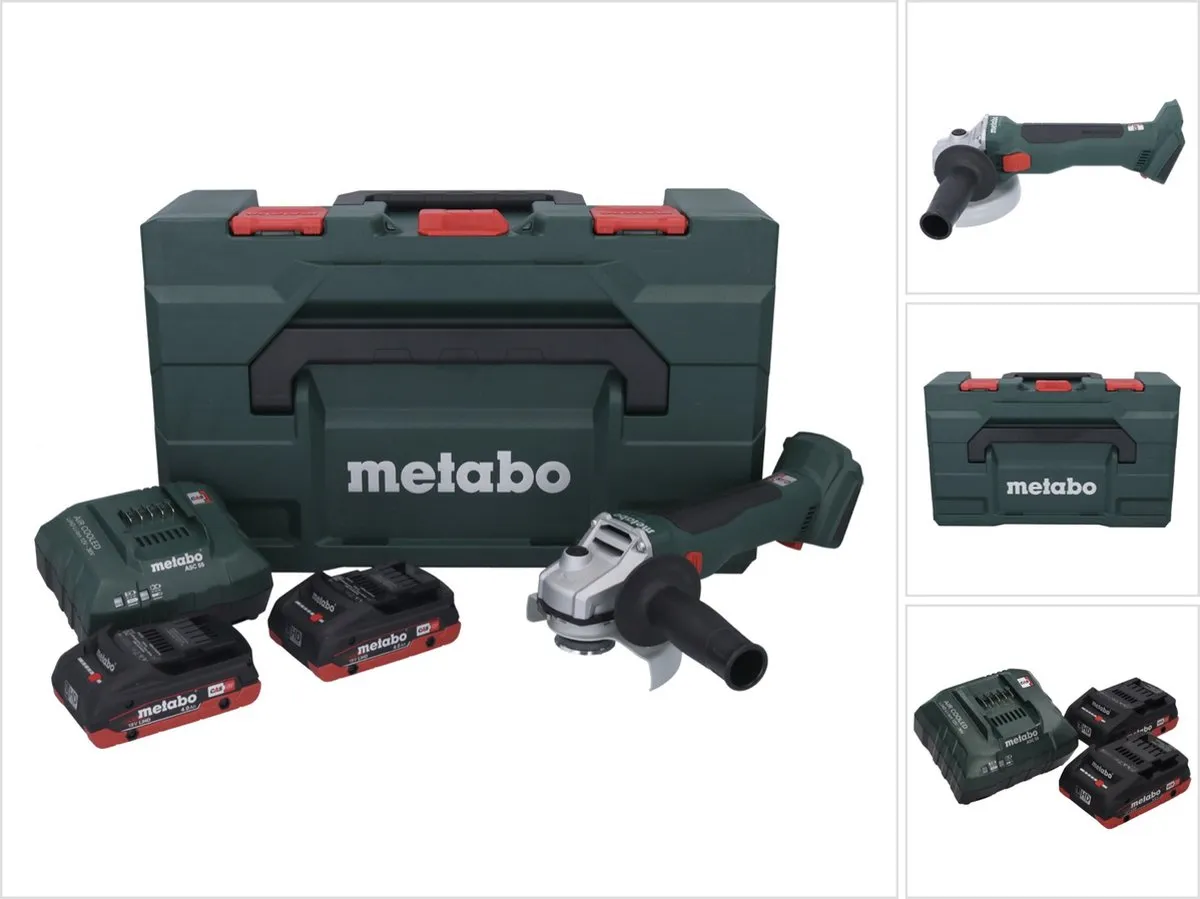 Metabo W 18 L BL 9-125 Accu-Haakse Slijper 125mm