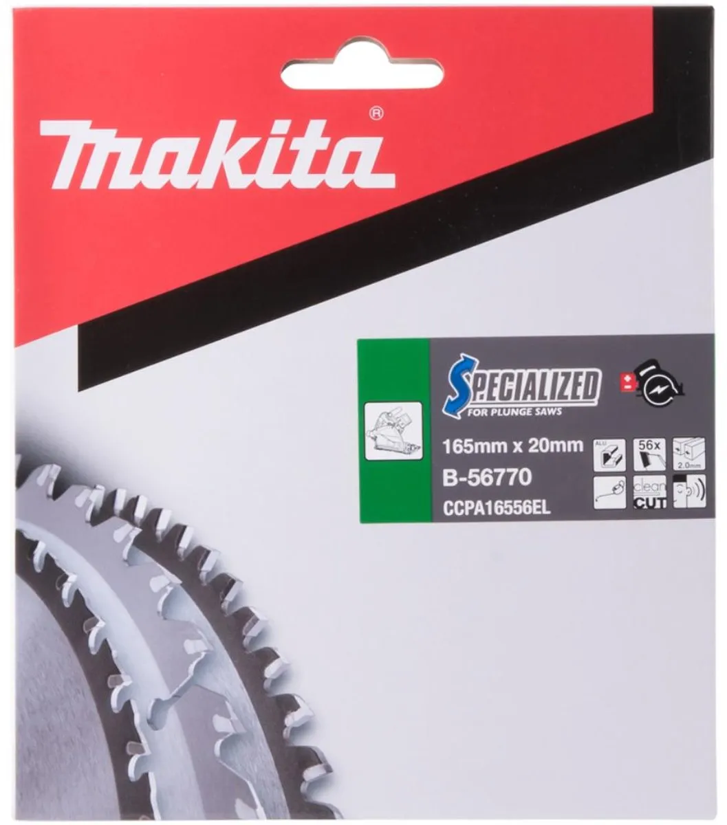 Makita Invalcirkelzaagblad B-56770 Ø165mm - Aluminium
