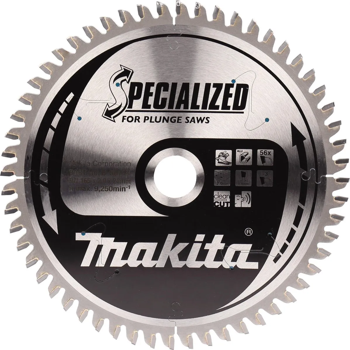 Makita Invalcirkelzaagblad B-56770 Ø165mm - Aluminium