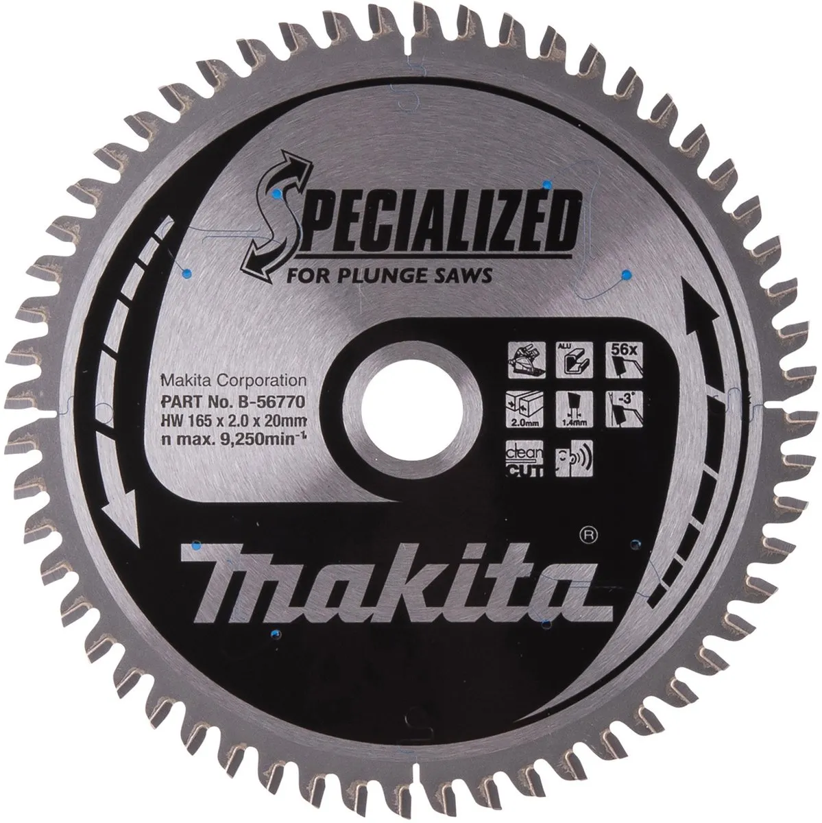 Makita Invalcirkelzaagblad B-56770 Ø165mm