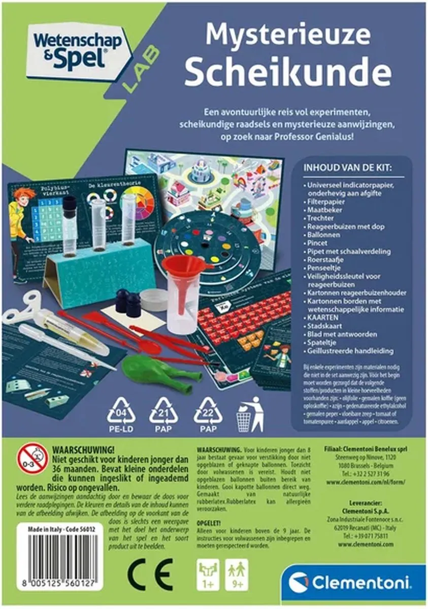 Clementoni Mysterieuze Scheikunde Experimenteerdoos 56012 - 8+ Jaar - afbeelding 6 van 6