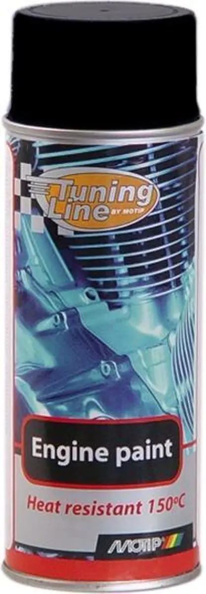 Motip Engine Paint Spuitbus 400ml - Zwart