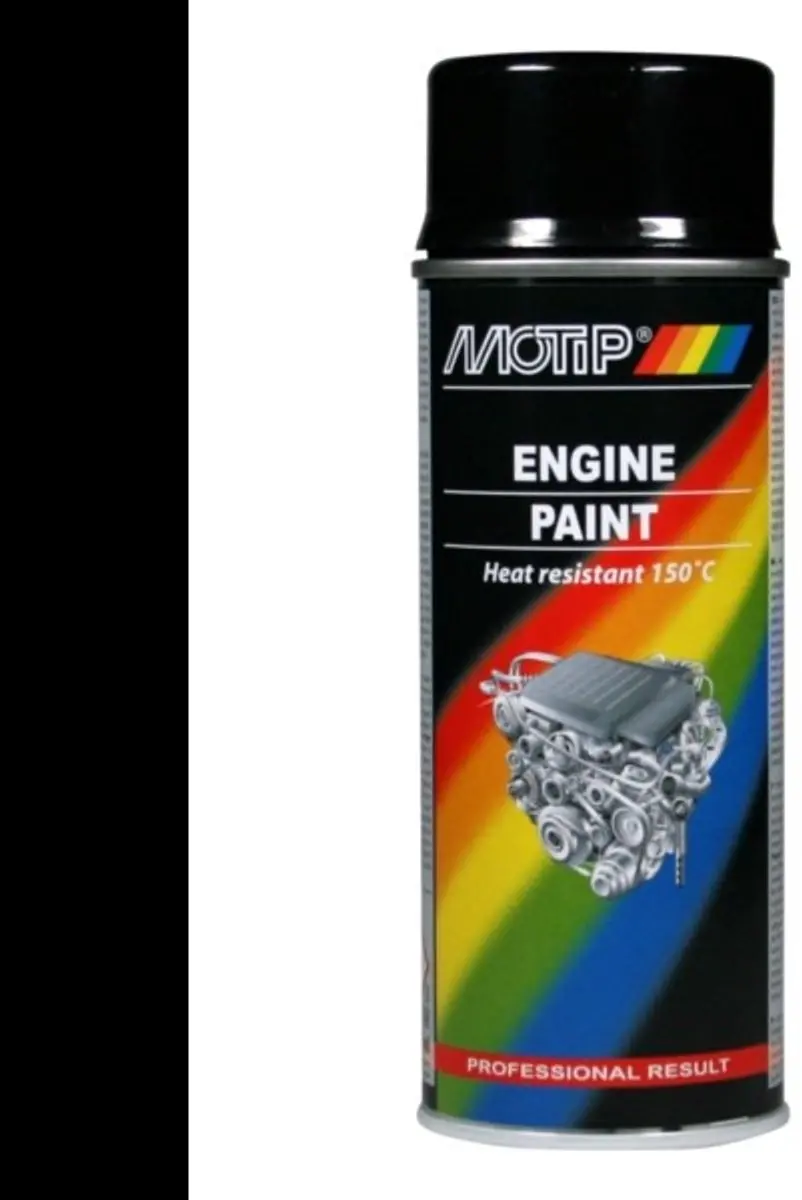 Motip Engine Paint Spuitbus 400ml - Zwart