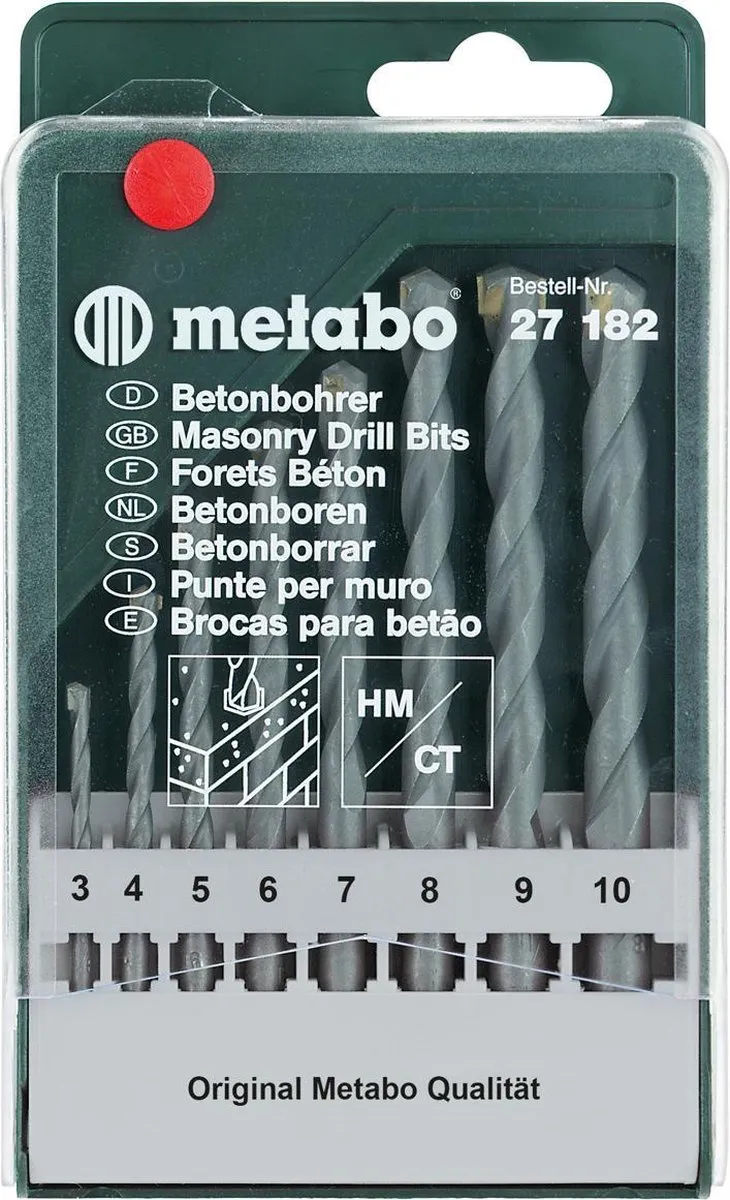 Metabo 8-delige Betonborenset