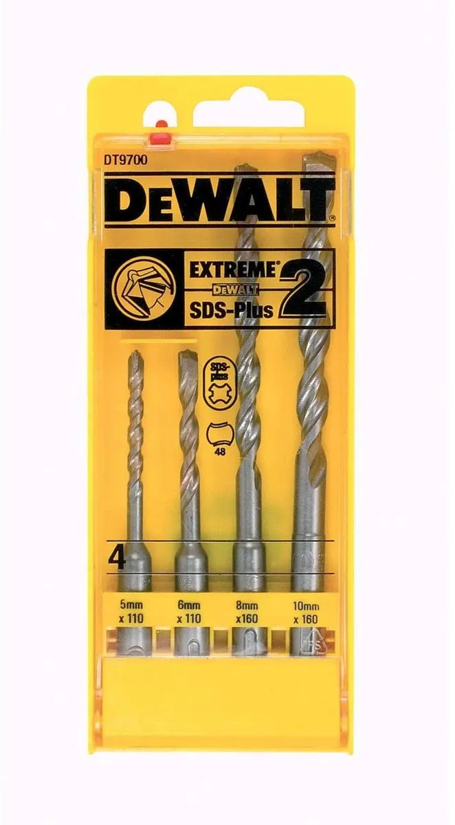 DeWalt DT9700 SDS-Plus Borenset EXTREME 2 - 4-delig